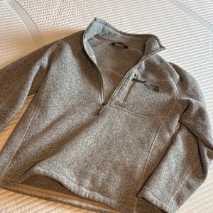 The North Face Men's Zip-Up Gray Sweater